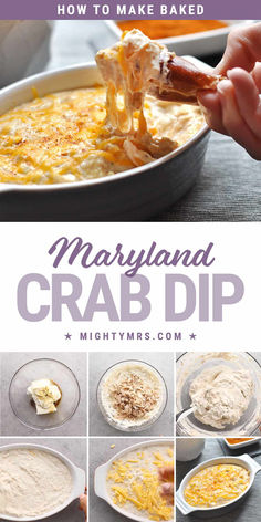 How to Make Maryland Crab Dip Comfort Food Recipes Casseroles, Creamy Crab Dip, Lump Crab Meat, Creamy Crab, Maryland Crabs, Creamy Salad Dressing