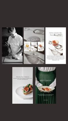 brochure design for new zealand cuisine company, specialiseur de cuisinee