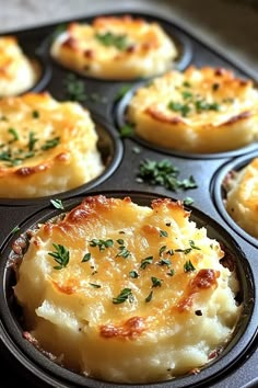 2024 Mashed Potato Cups, Mashed Potato Puffs Recipe, Mashed Potato Puffs, Garlic Parmesan Mashed Potatoes, Potato Cups, Parmesan Mashed Potatoes, Classic Mashed Potatoes, Potato Appetizers, Potato Puffs