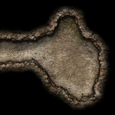 an image of a rock with some dirt on it in the shape of a heart