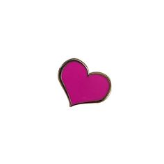 Pink Heart Enamel Pin - 3/4-inch - Dream Maker Pins Heart-shaped Valentine's Day Pins, Heart Enamel Pin, Pin Card, Ribbon Pin, Rainbow Metal, Orange Glitter, Heart Pin, Awareness Ribbons, Inspired Outfits