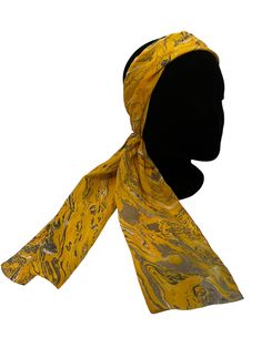 Beautiful Vintage Womens 70s Handmade Headscarf Handpainted in marble design Gorgeous for all year round A lovely accessory Can be worn as a head scarf or as a scarF Yellow Ranger, 70s Bohemian, Marble Design, Turbans, Hair Accessories Headbands, Head Scarf, Halloween Shopping, Vintage Ladies, Beauty Book