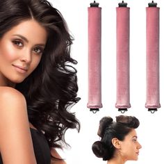 PRICES MAY VARY. 【HEATLESS CURLING RODS】This heatless curling rods add curls and volume to hair,which isn’t need harsh heat for styling. No damage to Hair, your hair will be growing noticeably silkier and healthier. 【WAKE UP WITH PERFECT HAIR】This heatless hair curler prolong and enhance your blow out or styled hair while you sleep. Lets you wake up with more body and volume in your hair. It is made for all hair types and textures.Best results on shoulder length or longer hair. 【COMFORTABLE】This Heatless Curling Rod, No Heat Curlers, Curling Rods, Heatless Curling, Heatless Hair, Styled Hair, Heatless Hair Curlers, Flexi Rods, Heatless Hairstyles