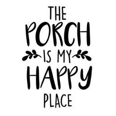 the ponch is my happy place hand drawn lettering with black ink on white paper