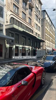 cars are parked on the side of the street