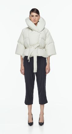 Down jacket "Station east" short MARCHI  237 USD Winter Scarf, Duvet, Pants, Trousers