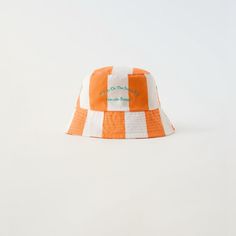 Zara Striped Text Bucket Hat - Size 6-9 Years - Nwt Bucket Hat. Embroidered Text Detail At Front. Striped Print. #Orange #Blue #Striped #White #Text Measurement 21.3” 100% Cotton Final Sale No Returns Happy Shopping Poshers!!! Xo Playful White Bucket Sun Hat, Summer Cotton Hat For Play, Adjustable White Sun Hat For Playtime, Playful White Sun Hat With Curved Brim, White Cotton Sun Hat For Playtime, Retro White Sun Hat For Spring, White Bucket Hat For Playtime, Playful White Cotton Sun Hat, Casual Spring Play Hat