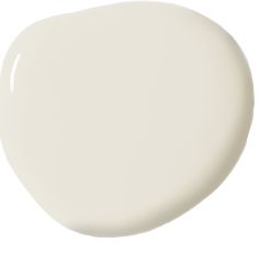 a white paint swatch on a white background with the top half painted to look like an oval