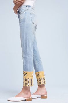 Lengthen Jeans, Boho Lifestyle, Kitenge, Fashion Tips For Women, Mellow Yellow, Diy Fashion, Boyfriend Jeans, Spring Fashion, Boho Fashion