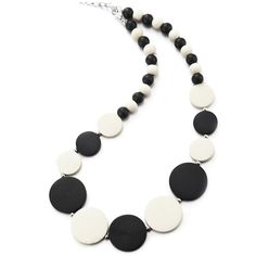 PRICES MAY VARY. Black White Wood Circle Disc Beads Chain Choker Collar Statement Necklace, Dress Party Event, Unique 1)Sizes: Details shown on listing picture 2)Length: 51CM(20.08") 3)Total Weight: 26.9g 4)Material: Alloy; Wood 5)Style: Black white wood circle disc beads chain choker collar statement necklace 1)Sizes: Details shown on listing picture
2)Length: 51CM(20.08")
3)Total Weight: 26.9g
4)Material: Alloy; Wood
5)Style: Black white wood circle disc beads chain choker collar statement nec Layered Choker Necklace, Statement Collar Necklace, Necklace Dress, Wood Circles, Mode Boho, Beads Chain, Unusual Jewelry, Necklace Ideas, Choker Collar