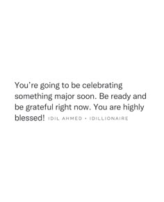 a white background with the words you're going to be celebrating something major soon