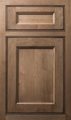 an image of a kitchen cabinet door with wood grain pattern on the front and side panels