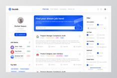 an image of a web page that has been designed to look like a job search