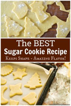 the best sugar cookie recipe keeps shape - amazing flavor