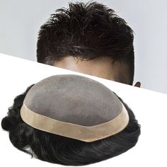 an image of a man's head with a hair piece on top of it