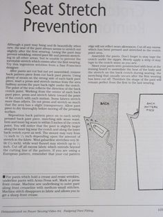 an article in the paper shows instructions for how to use a seat stretch prevention