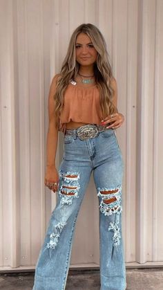 Country Girl Style Outfits, Western Girl Outfits, Casual Country Outfits, Fest Outfits, Southern Outfits, Country Style Outfits, Western Wear Outfits, Looks Country