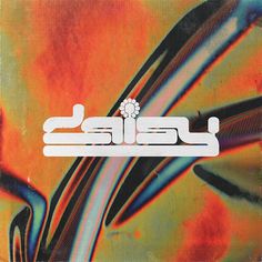 the cover art for an album with arabic writing and abstract designs on it's side