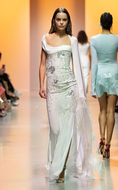 Women's Georges Hobeika Spring Summer 2025 Collection | Moda Operandi Sharara Ideas, Marija Zezelj, George Hobeika, Don Giovanni, Georgette Gown, Fancy Fits, Tulle Maxi Dress, Lace Midi Skirt