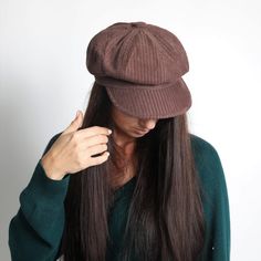 Women's Corduroy hats, Trendy Hat for Women, Corduroy Fabric Hat, Casual Hats, Stylish Hats for Women, Women's Gift, Slouchy Cap Woman, Brown Hat Retro style classic women newsboy hat becomes very popular nowadays. Stylish octagonal hat features 8 panel design and adjustable tape to adjust the size. A perfect alternative to a French traditional beret, this trendy hat has an extra slouch with the addition of the visor for a more casual look. Simple and beautiful trendy design complements every ou Trendy Corduroy Hat, Corduroy Hat With Curved Brim, One Size Corduroy Cap, Winter Corduroy Baseball Cap With Curved Brim, Trendy Corduroy Cap, Vintage Winter Baseball Cap With Short Brim, Vintage Baseball Cap For Fall, Vintage Fall Baseball Cap, Winter Corduroy Adjustable Hat