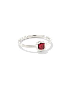 You can��’t go wrong with the Davie Sterling Silver Band Ring in Red Garnet. Our signature icon reimagined in a modern, minimalist design made to wear every day. Classic Red Garnet Rings, Silver Garnet Solitaire Ring, Handmade Silver Garnet Rings, Red Garnet Ring Sterling Silver, Mothers Day Rings, Garnet Ring Silver, Rose Stone, Sterling Silver Rings Bands, Silver Jewelry Rings