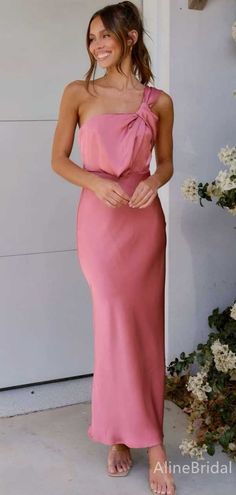 Elegant One Shoulder Mermaid Long Bridesmaid Dress,PD3227Description:1. Material:soft satain,pognee.2. Color: custom colors are welcome, please Contact us and tell us style number, we will send you color charts to choose.3. Size: standard size or custom size, if you need custom service, we need following measurements, please leave information in the note of shopping cart. * are necessary.*bust _______ cm/inch*waist _______cm/inch*hips _______cm/inchshoulder to shoulder _______cm/inch (from back Off Shoulder Bridesmaid Dress, Mermaid Long Bridesmaid Dresses, Simple Homecoming Dresses, Teal Bridesmaid Dresses, Convertible Bridesmaid Dress, Look Rose, Gold Bridesmaid Dresses, Strap Maxi Dress, Pink Homecoming Dress