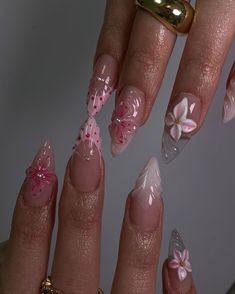 #fashion #aesthetic #nailart Japan Inspired Nails, Nails Acrylic Pink, Cutesy Nails, Japan Nail Art, Summery Nails, Girly Acrylic Nails, Work Nails, Classy Acrylic Nails, Glamorous Nails