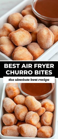 Image for Best Air Fryer Churro Bites Churro Bites Recipe, Making Churros, Churro Recipes, Churro Bites, Churros Recipe, Air Fryer Meals, The Best Air Fryer, Fun Dessert, Best Air Fryers