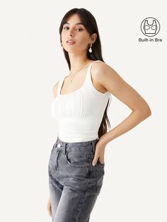 Ruched Bust Brami Tank – OGLmove Sustainable Clothing, Women's Tops, Best Seller, Best Sellers, Shopping Outfit, Organic Cotton, Womens Tops, Mini Dress, Fashion Outfits