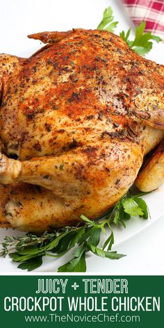 a close up of a chicken on a plate