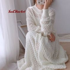 5 Hollow Sweater, Knit Two Piece Set, Long Skirt Fashion, Bow Tie Dress, New Sweater, Women Sweaters Winter, Knit Ideas, Women Office, Loose Pullover