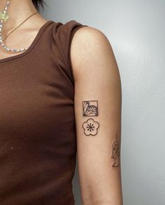 a woman with a tattoo on her arm