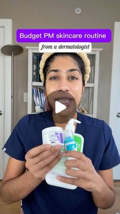 Dr. Neera Nathan on Instagram: "Comment “PRODUCTS” and I will DM you this entire affordable PM skincare routine and product links. @cerave #ceravepartner #peptides #skincareroutine #dermatologist"