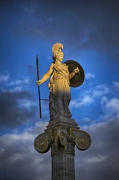 Statue Of Athena, Greek Tragedy, Ancient Statues, Greek Gods And Goddesses, Roman Goddess, Greek Mythology Art, Athena Goddess, Greek Sculpture