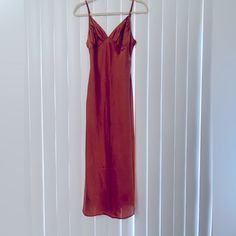 Burnt Orange Satin Midi Dress. Xs Tall. Abercrombie And Fitch. Brand New. Orange Satin, Satin Midi Dress, Abercrombie And Fitch, Abercrombie & Fitch, Dresses Xs, Burnt Orange, Color Orange, Midi Dress, Satin