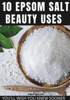 Uncover 10 Epsom salt uses for health and beauty. Explore benefits from muscle relaxation to hair volume in this informative guide. Uses For Epsom Salt, Epsom Salt Foot Soak, Epsom Salt Uses, Epsom Salt Benefits, Salt Benefits, Epson Salt, Epsom Salt Bath, Diy Beauty Recipes, Epsom Salt