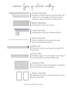 the instructions for how to install crown molding