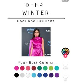 Winter Palette Outfits, Winter Pallet, Jewel Winter, Sultry Winter, Color Theories, Season Analysis