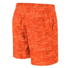 Carry your Syracuse Orange pride with you as you vacation by sporting these Colosseum Ozark swim shorts. An interior mesh lining promotes breathability, while an elastic waistband adjusts the fit to your perfect size. An eye-catching pattern adds flair to the classic Syracuse Orange graphics for a spirited poolside look. Officially licensed Imported Material: 92% Polyester/8% Spandex - Body; 100% Polyester - Liner Embroidered fabric applique Interior mesh lining Machine wash, tumble dry low Elas Oregon State Beavers, Oklahoma State Cowboys, Oregon State, Oklahoma State, Beach Swimwear, Swim Shorts, Oklahoma, Elastic Waistband, Swimming