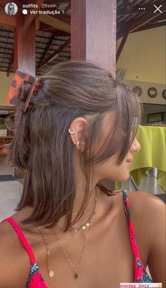 Short Brown Hair, Hair 2024, Penteado Cabelo Curto, Short Hair Haircuts, Cut My Hair, Summer Hair, Aesthetic Hair