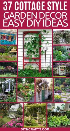 37 cottage style garden decor and diy ideas