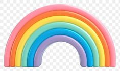 a rainbow shaped object on a white background