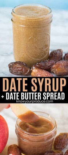 date syrup and date butter spread are the perfect dessert for an easy, nourishment treat