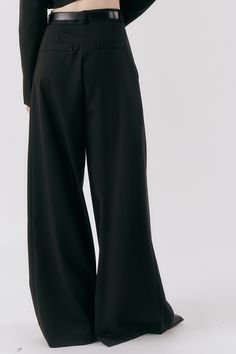 Evie Wide Legged Pants A belt is not included. Tucked front. Product Specification Polyester 80%, Rayon 16%, Spandex 4% Professional Clean Only / Do Not Tumble Dry Model's height is 5′ 7″ (170cm) Bust 32in Waist 23in Hip 35in and wearing S/M Evening Wide Leg Belted Bottoms, Belted Full-length Pants For Fall, Belted Wide Leg Pants For Fall, Belted Full-length Bottoms For Fall, Belted Wide Leg Pants For Work, Wide Leg Evening Bottoms With Belt Loops, Chic Belted Full-length Pants, Chic Belted Full Length Pants, Stretch Wide Leg Full-length Pants With Belt Loops