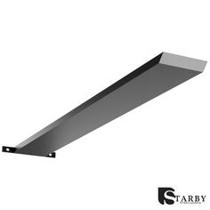 an image of a metal shelf on a white background with the words stabby above it