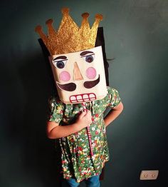 Baby Kostüm, Paper Mask, Crafty Kids, Elementary Art, Kids Costumes, Kids Crafts, Projects For Kids, Nutcracker, Diy For Kids