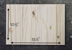 the measurements are shown for this piece of wood that has been cut into equal pieces