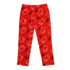 Get ready to snuggle up in style with these officially licensed Hello Kitty Red Plush Women's Pajama Pants. Crafted from super soft premium plush fleece, these pajama pants are a dream come true for fans of the adorable character. The elastic waistband with drawstrings ensures a customizable and comfortable fit, allowing you to relax with ease. The pants have a relaxed fit, making them perfect for a cozy night's sleep or lounging around the house. Made from 100% Polyester Coral Fleece, 180 GSM, Hello Kitty Pants Pajama, Shop Hello Kitty, Womens Pajamas Pants, Pajama Pant, A Dream Come True, Pants Large, House Made, Dream Come True, Lounge Pants