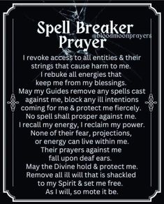 Spell Breaker, Energy Healing Quotes, Smudging Prayer, Spells That Actually Work, Banishing Spell, Witchcraft Spells For Beginners, Good Luck Spells, Spells For Beginners, Easy Spells