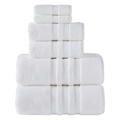 white towels stacked on top of each other